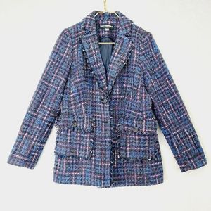 Karl Lagerfeld Multicolor Tweed Blazer